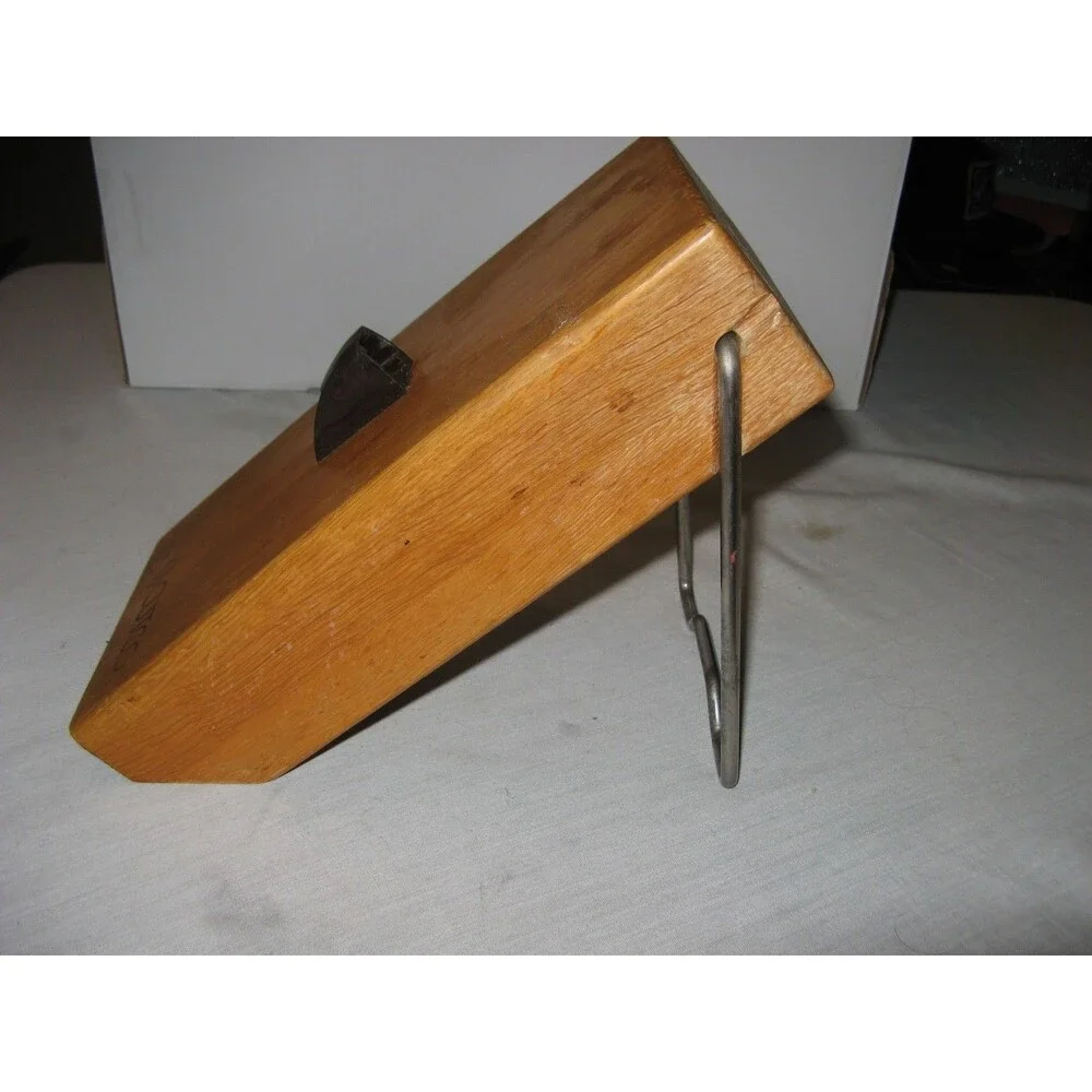 Cutco Wooden 5 Slot Space Saver Knife Block With Folding Stand